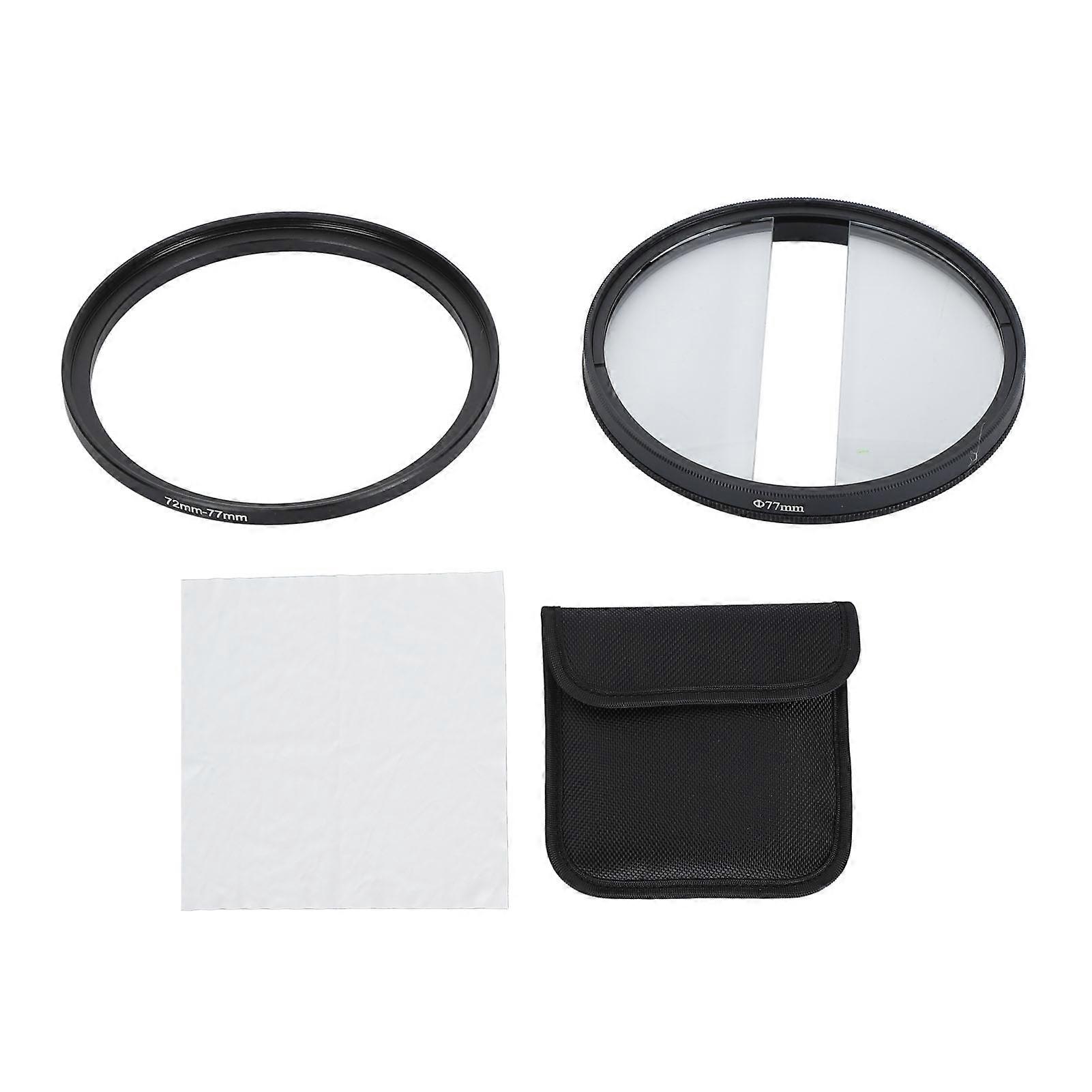 Crystal Prism Filter Excellent Transparency Photography Foreground Glass Prism with 1/4 Inch Threaded Interface