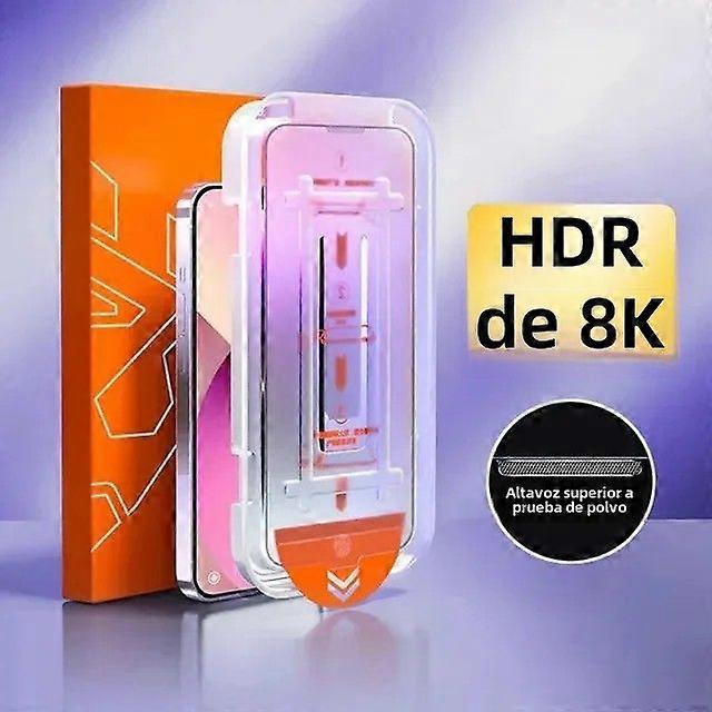 Screen Protector for iPhone 13 11 12 14 pro Max Mini X XR 15 Anti-Spy Glass with 8K Oleophobic Coating Dust-Free Installation 1-2pcs