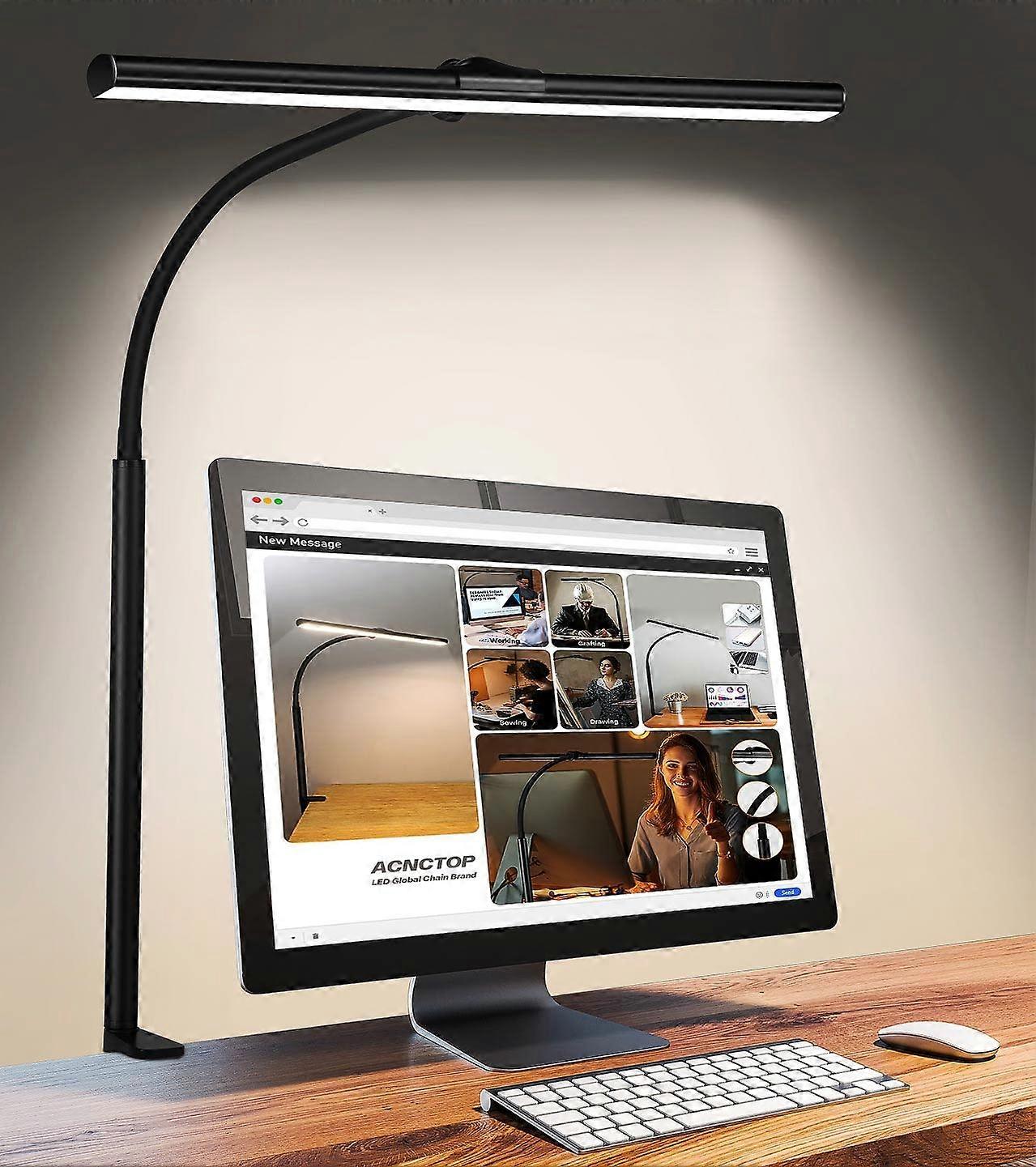Anctop Office House Table Lamp - Eye Moled Architect Task Lamp 25 Lighting Mode