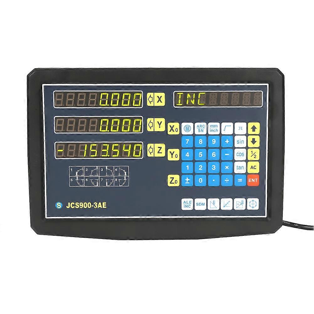 3 Axis Digital Readout DRO with 3Pcs Precision Linear Scale 200/400/700mm