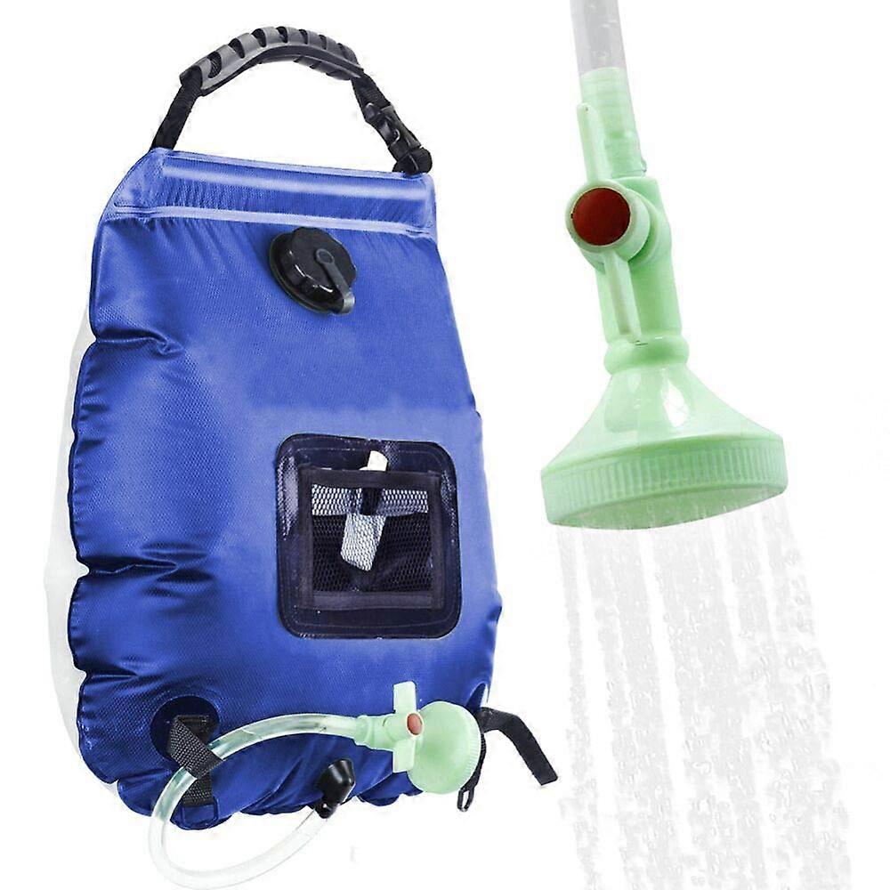 Solar Energy Shower Bag 5 Gallon 20L Portable Heated Camping Shower with Open-Closed Switch and Durable Design