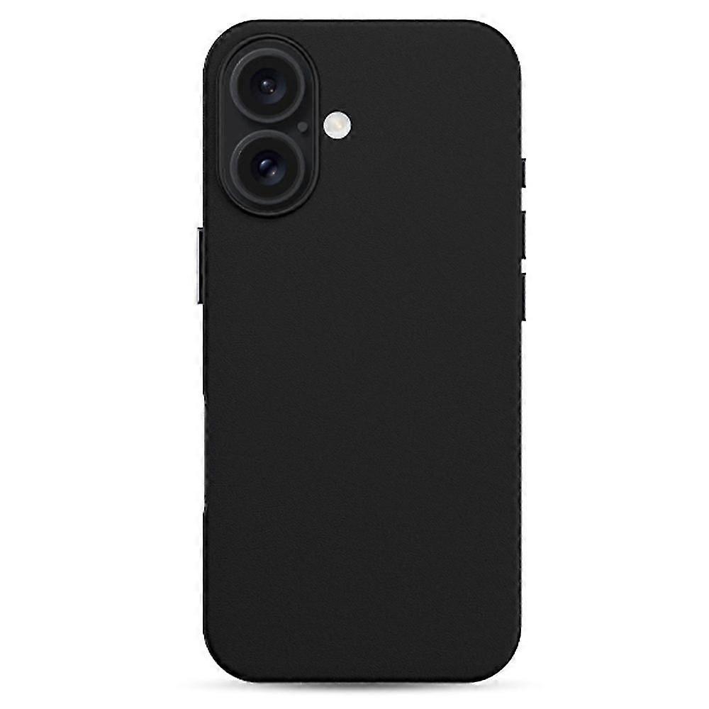 For iPhone 16 Case PU+PC Shockproof Phone Cover