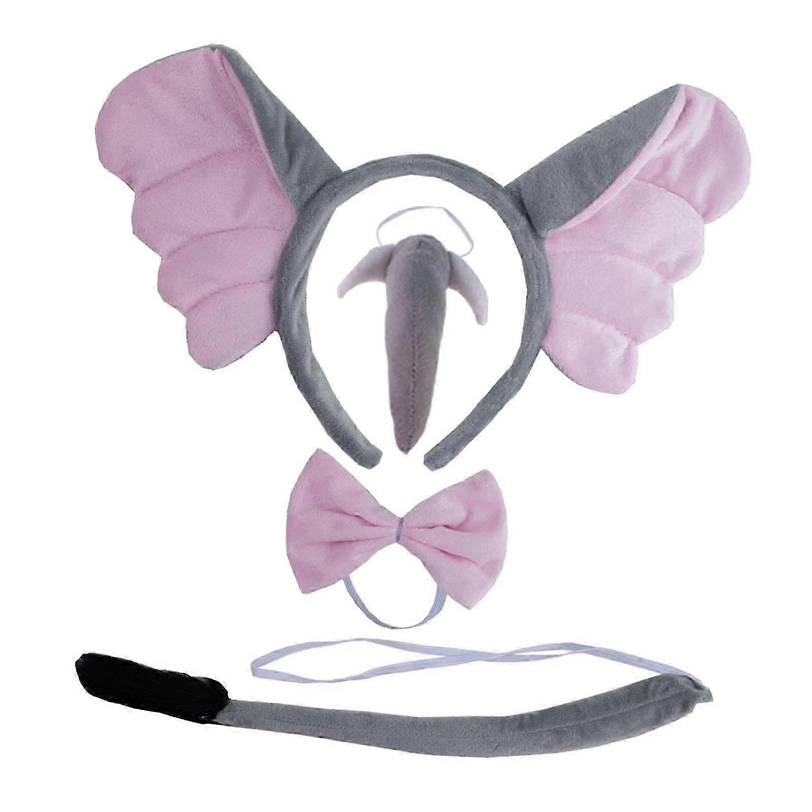 エレファントコスチュームアクセサリーセットロールプレイカーニバル大人キッズ用ヘッドドレス