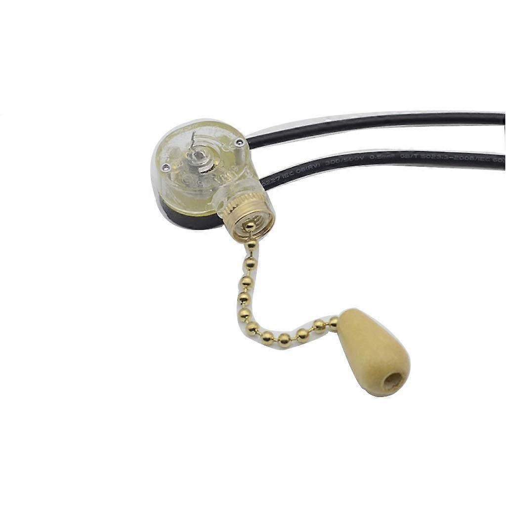 Pull Chain Switch Parts for Indoor Lighting, Gold Finish, 4 Switch Size, Compatible with Wall and Ceiling Lamps