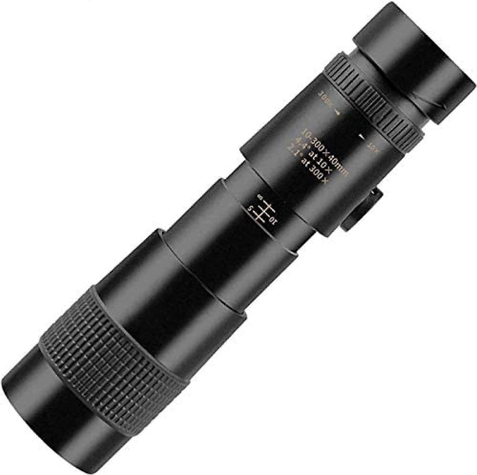 Monocular Telescope 10-300X HD with Smartphone Mount and Tripod, 10000 Metres Range, Professional Optics for Outdoor Use