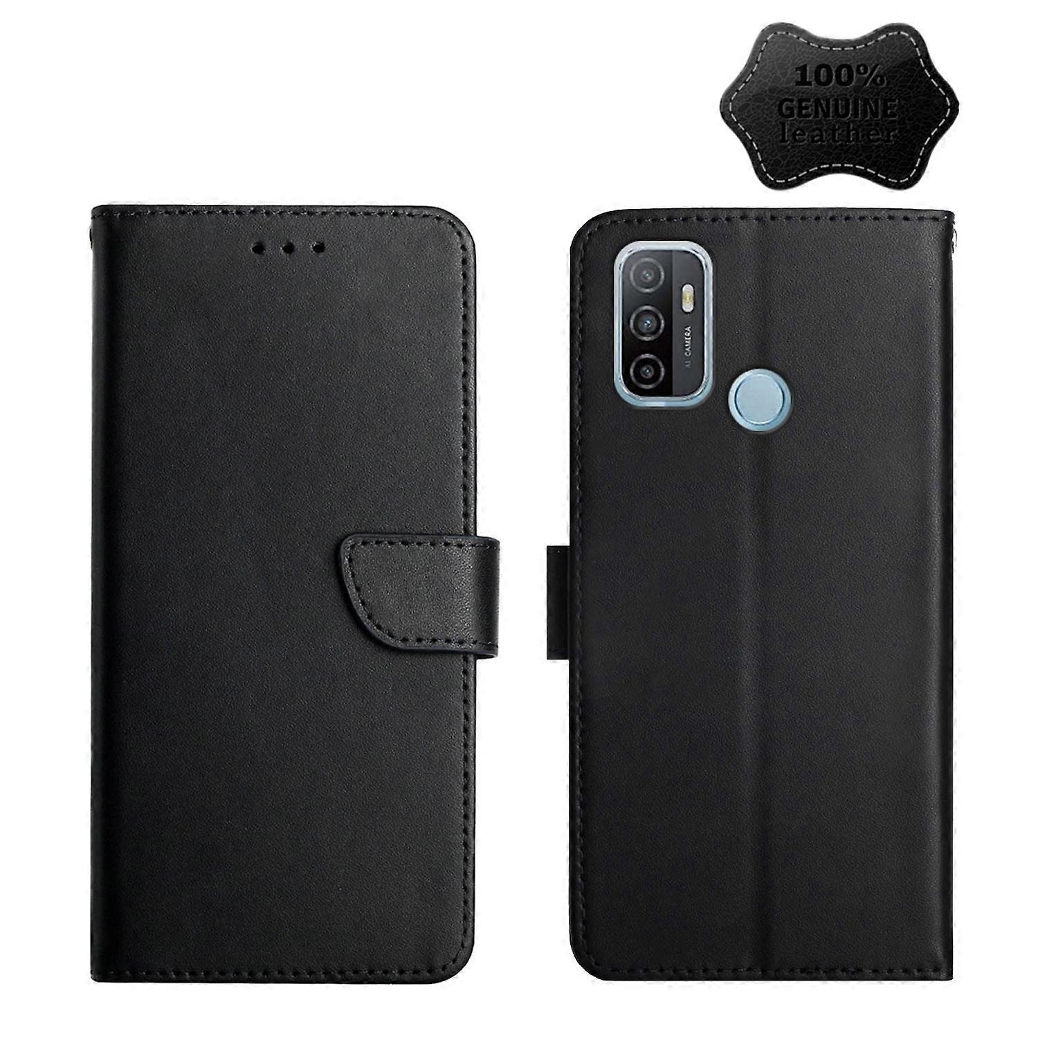 For OPPO A53 Leather Fingerprint-proof Horizontal Flip Phone Case