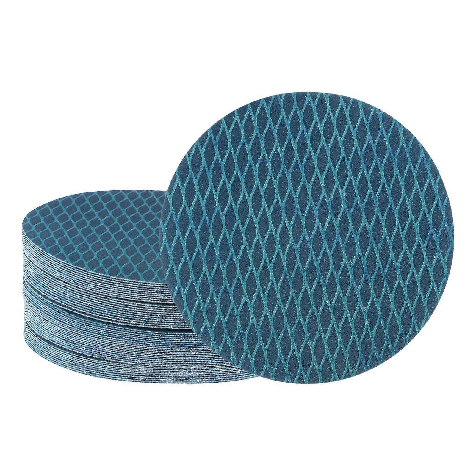 50pcs Diamond Shape Sanding Discs 6 Inch 240 Grit Hook and Loop Woodworking