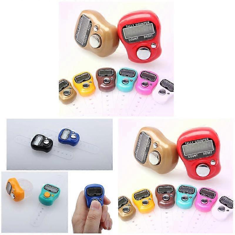 Electronic Digital Counter LCD Portable Hand Operated Tally for Kitchen Random Color