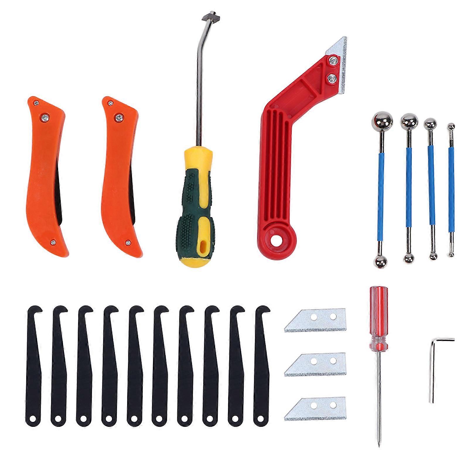 Grout Removal Caulking Tool Anti Slip Handle Removable Blades Caulking Removal Tools for Wall Floors