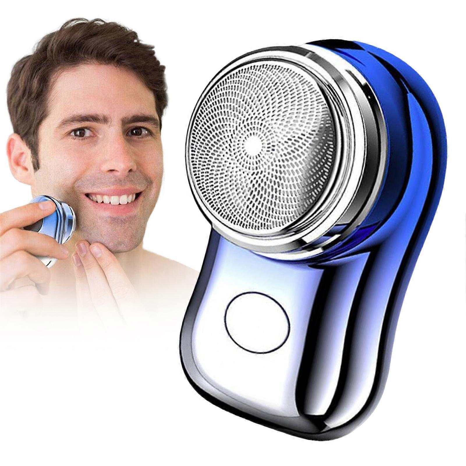 Portable Mini Electric Razor Cordless Rechargeable Rotary Shavers