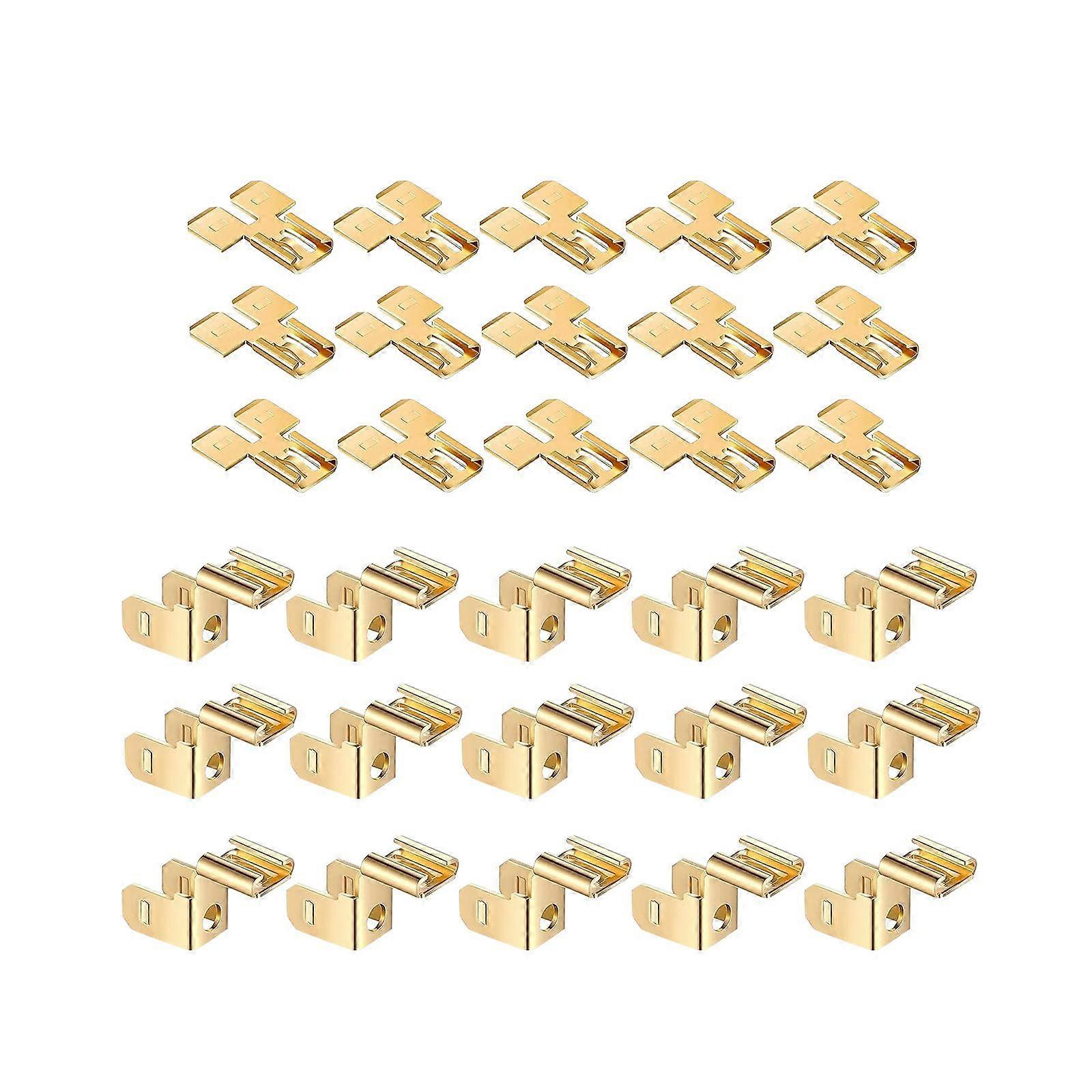 30x Spadterminaler Adapter Trådterminaler Adapter Piggyback Spade Connector