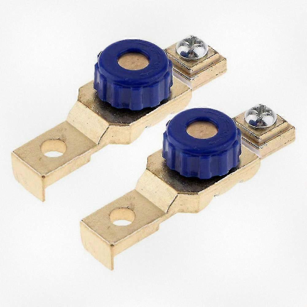 Set of 2 Motorcycle Battery Disconnect Switches with Leakage Protection �C Durable Zinc Alloy Power Control
