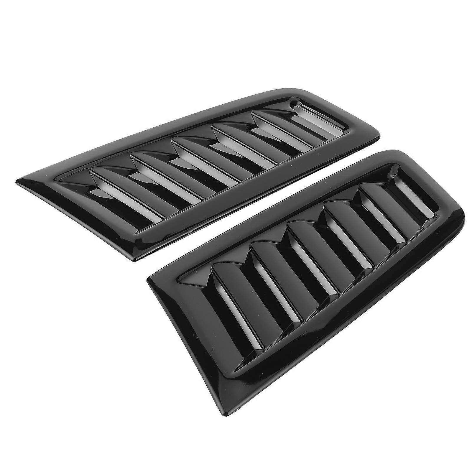 Hood Scoops for Cars, Universal Carbon Fiber Hood Vent Scoop Kit with Double Sided Adhesive for RS MK2 and Other Models