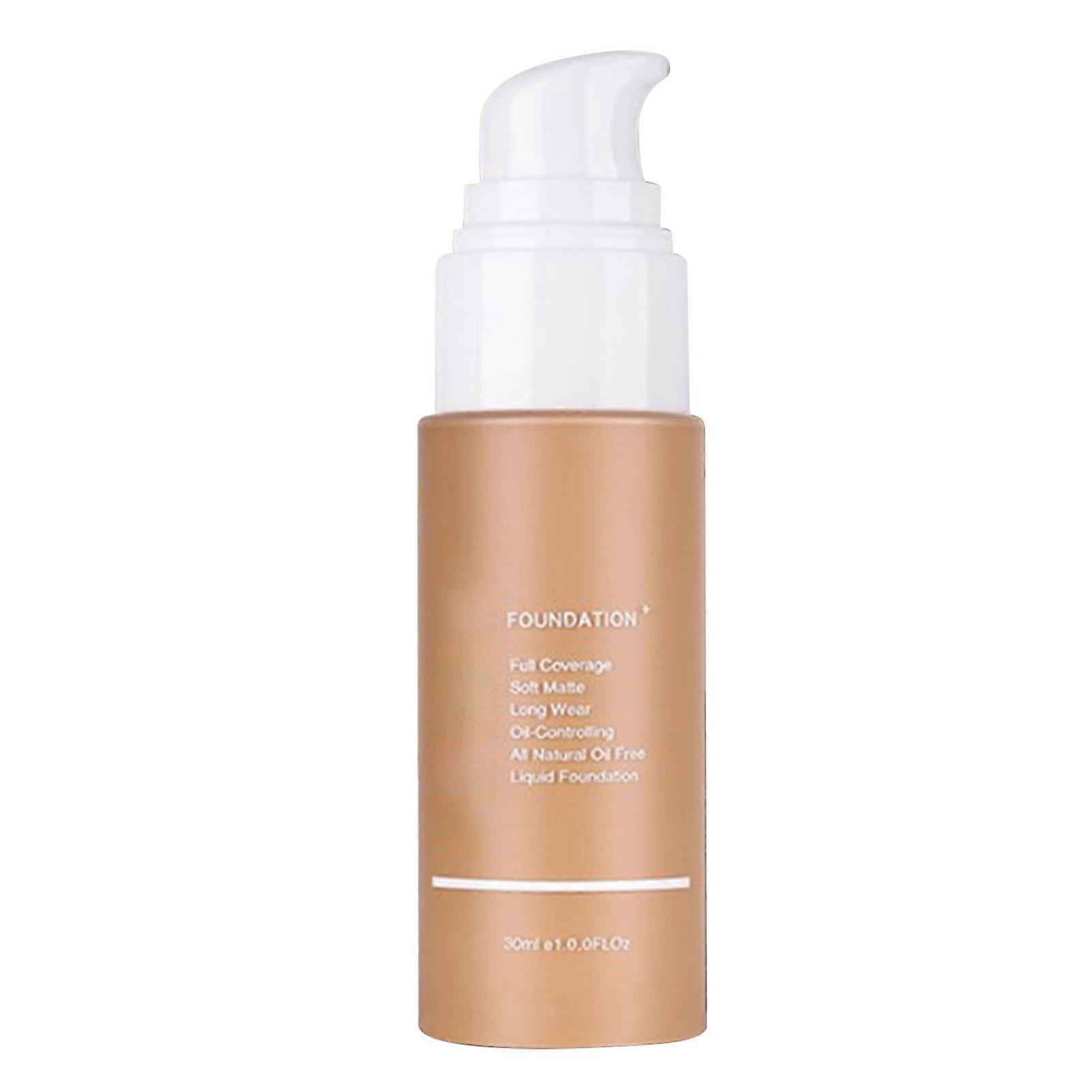 Liquid Foundation Long Lasting Waterproof Full Coverage Natural Beige Concealer Foundation 30ml