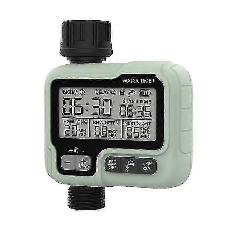 Water Automatic Sprinkler With Large Lcd Display Easy Installation Timer Irrigation Timer Ipx5 Waterproof Manual