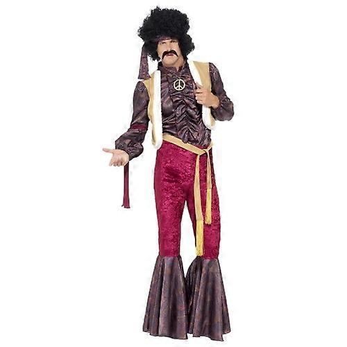 Smiffys Mens 70s Psychedelic Rocker Costume Set