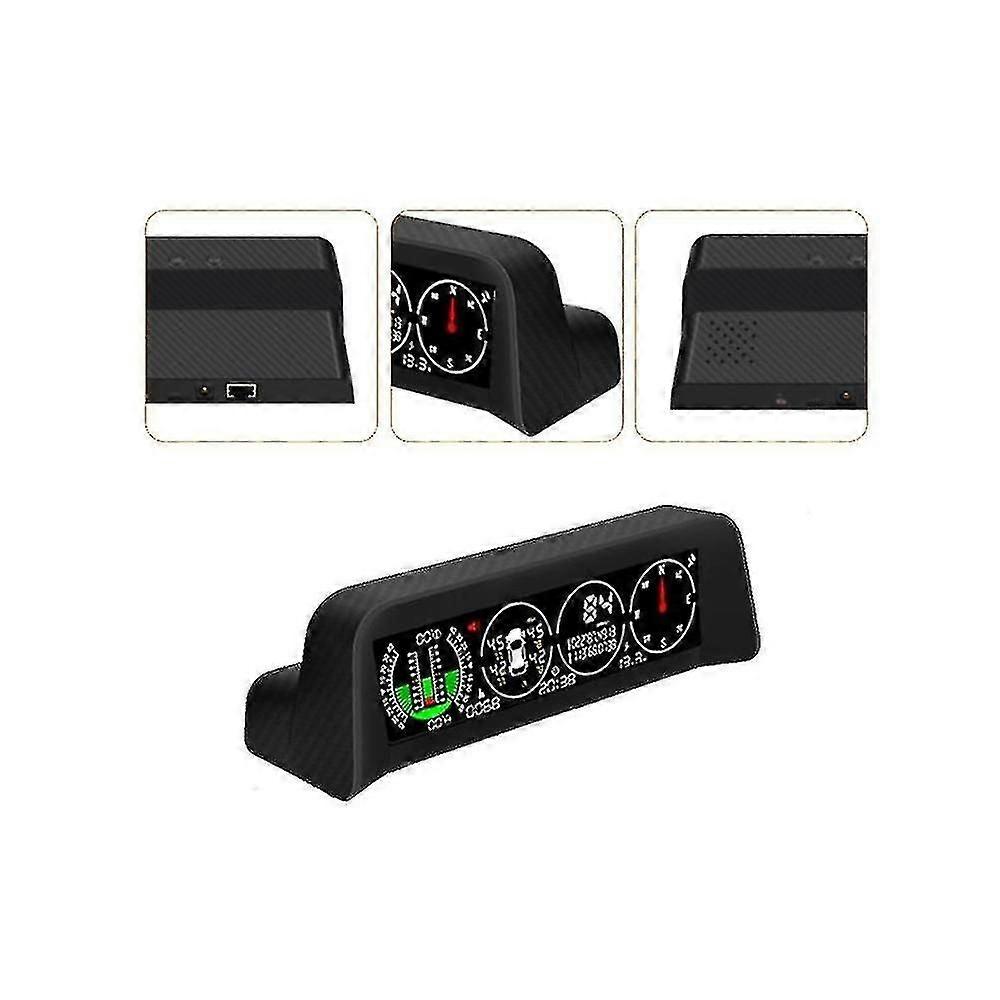 X91 3in1 Gps Tpms Hud For All Vehicle Speed Slope Meter Inclinometer Car Compass Car Hd (built-in M