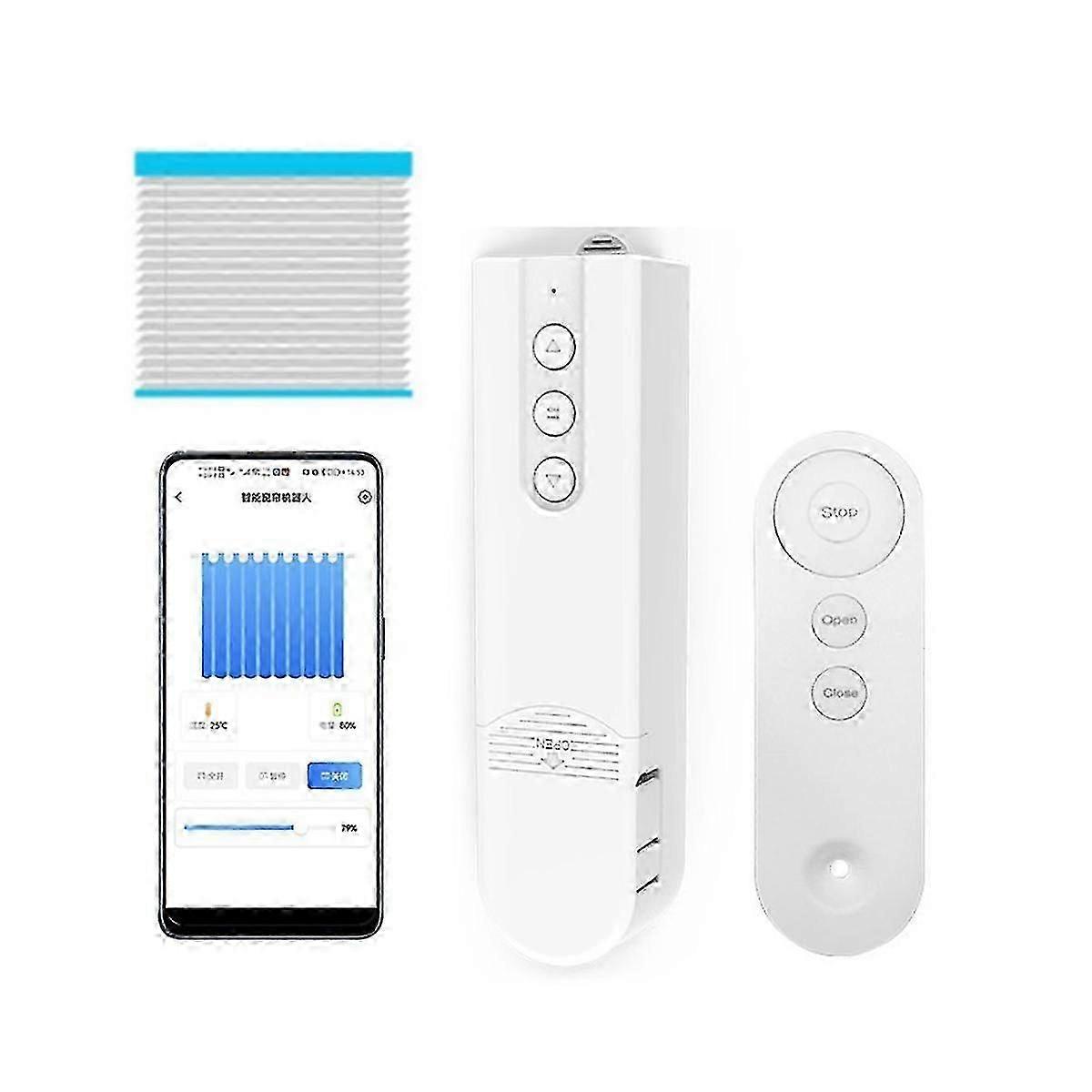 Tuya Smart Blind Motor+Solar Panel Bluetooth Automatic Electric Roller Shutter Shadows Lifting Curt