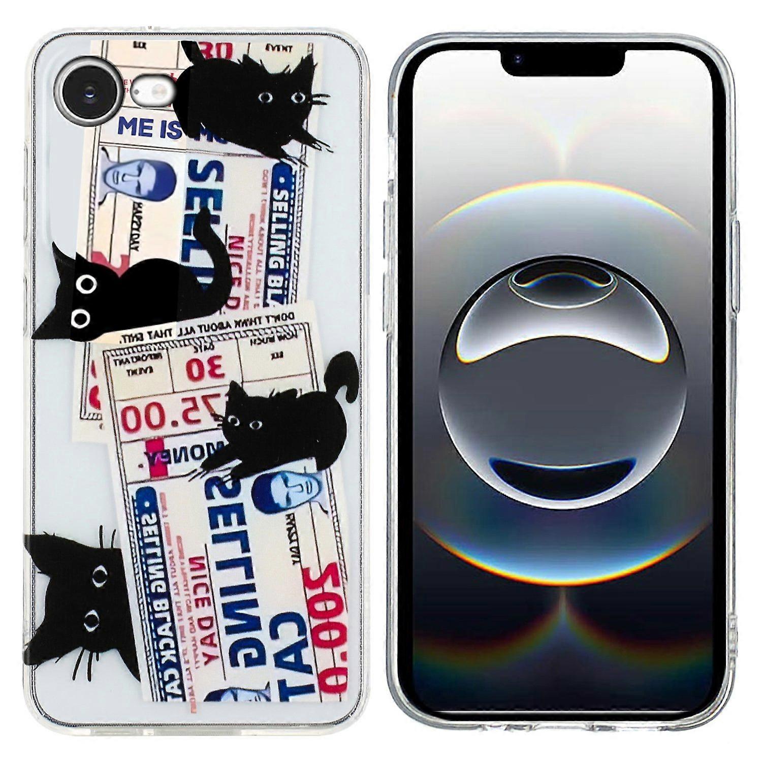 For iPhone 16e Case Soft TPU Phone Back Cover Pattern Printing