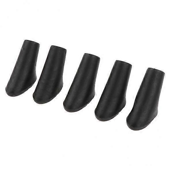 5x5pcs λαστιχένια κάλυψη άκρων αντικατάστασης για τα αποσιωπητικά μπαστούνι πεζοπορίας μπαστουνιών