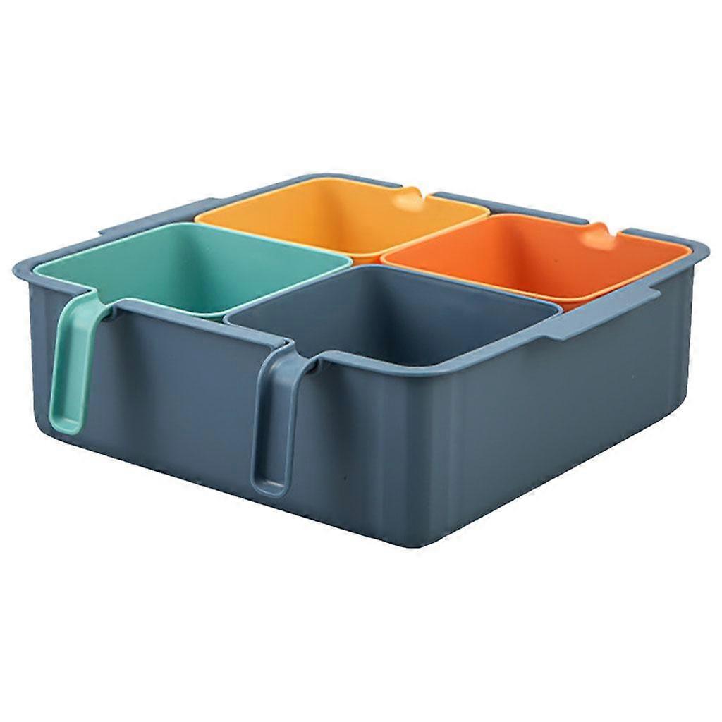 colaxi Drain Basket Strainer Fruit Vegetable Draining Storage Holder Plate Rack