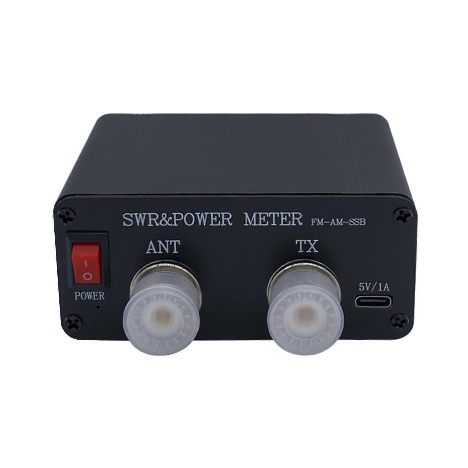 Portable SWR Meter for HF Power Measurement Digital Display, 1.8MHz-50MHz 0.5W-120W Frequency Range