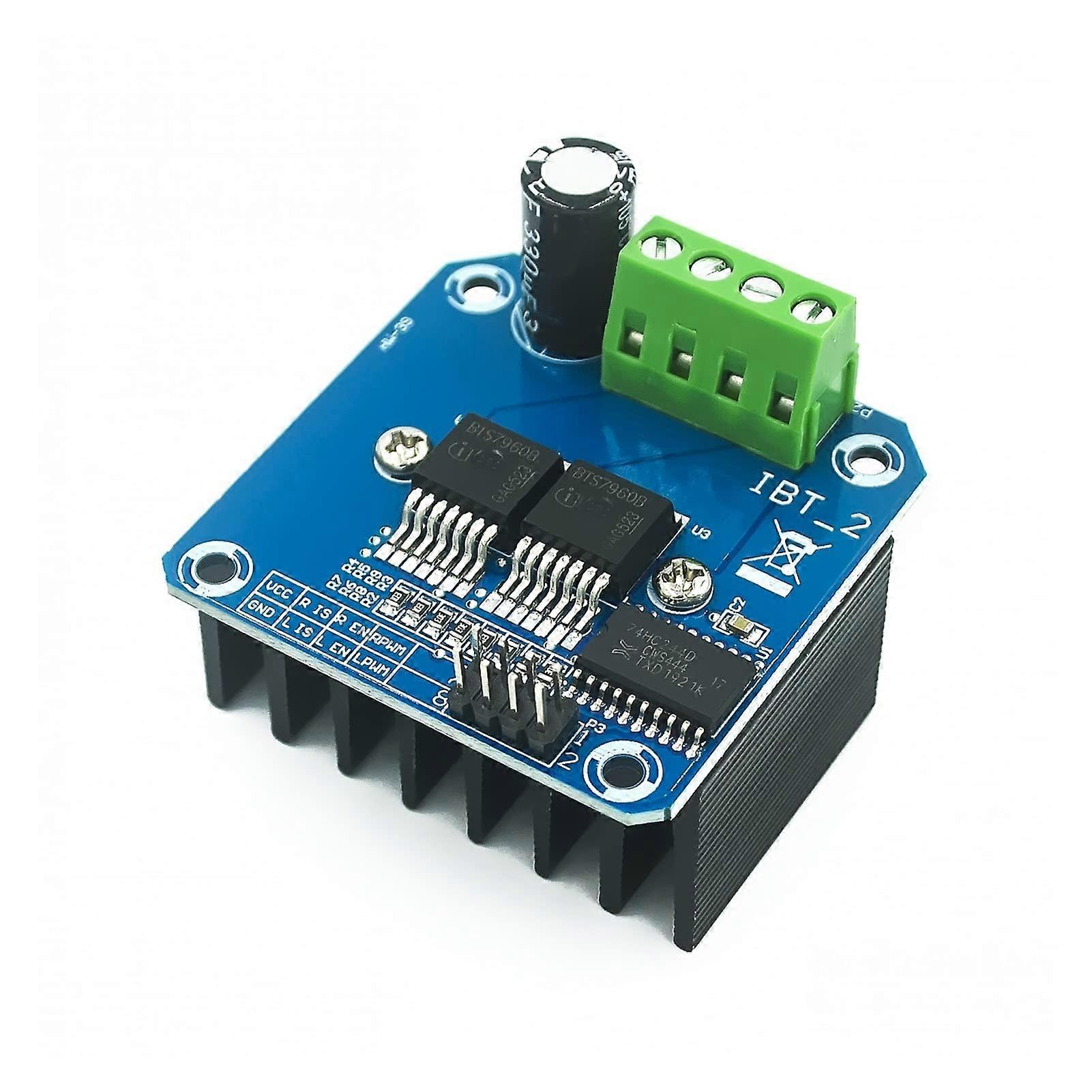 High-Power Smart Car Motor Drive Module BTS7960 43A Semiconductor Cooling Drive for Robotics and Automation Applications