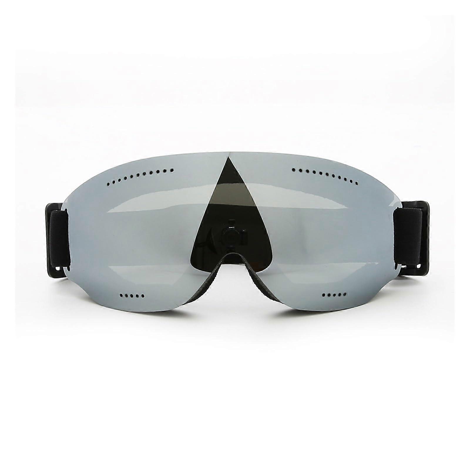 WXPXYBF Ski Goggles Ski Goggles 400 Fog Ski Eyewear Winter Windproof Snowboard Glasses Mirrorlens Ski Goggles Outdoor (Color : Silver) (Silver)
