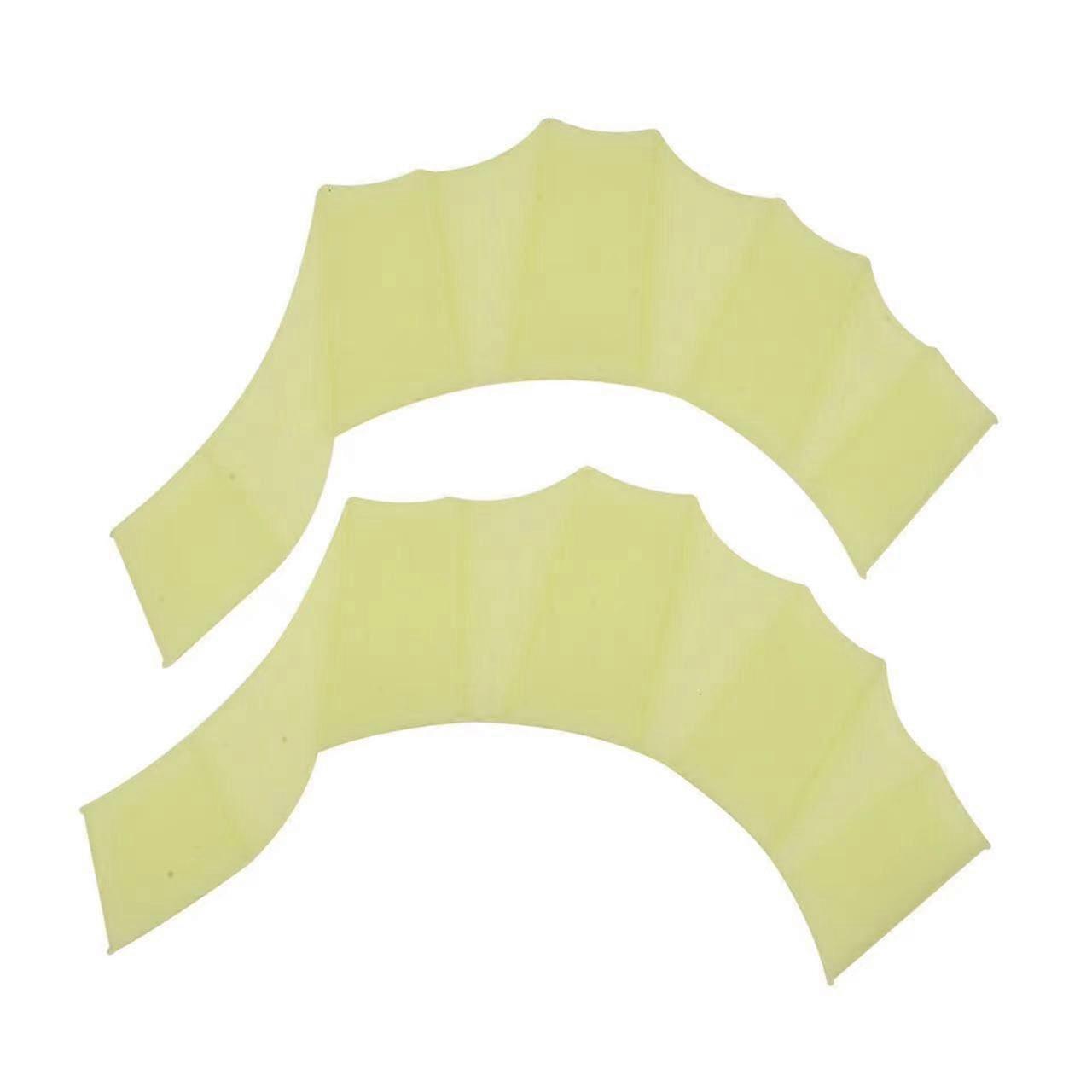 Silicone Swimming Gloves For Training, Snorkeling And Freestyle Swimming  Unisex, Yellow