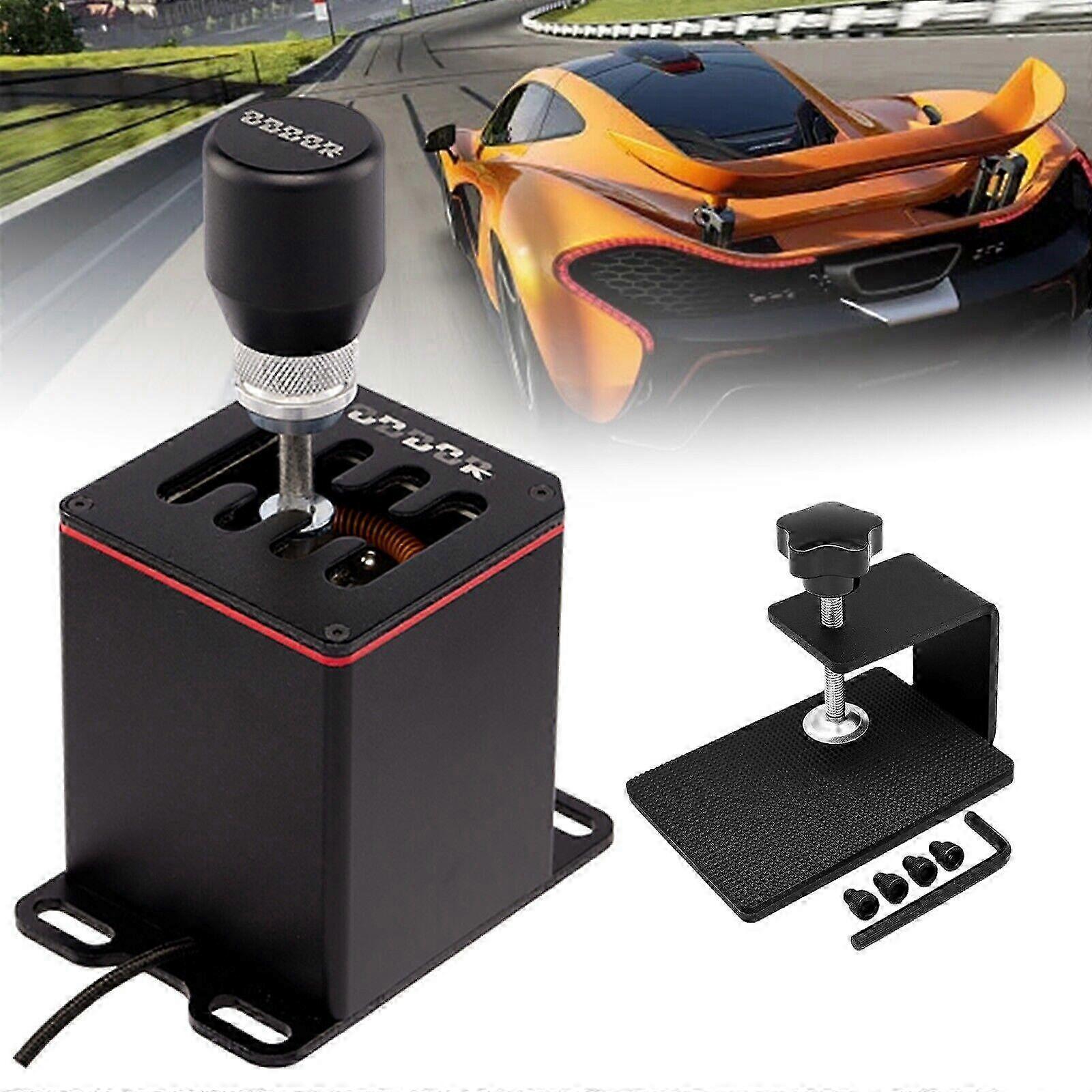 USB H Gear Shifter for PC Sim Racing Game, Compatible with Rally Racing & Drifting