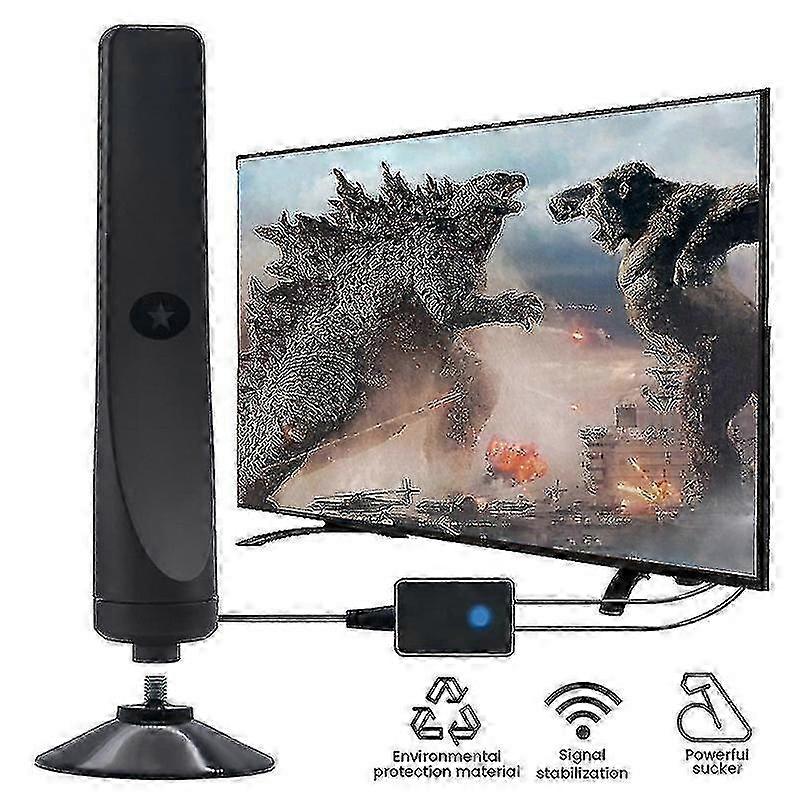 Rewave Antenna, Suction Cup Tv Antenna Plug Play Digital Tv Antenna 50-Mile Range Channels Universal -CN-WR 2025