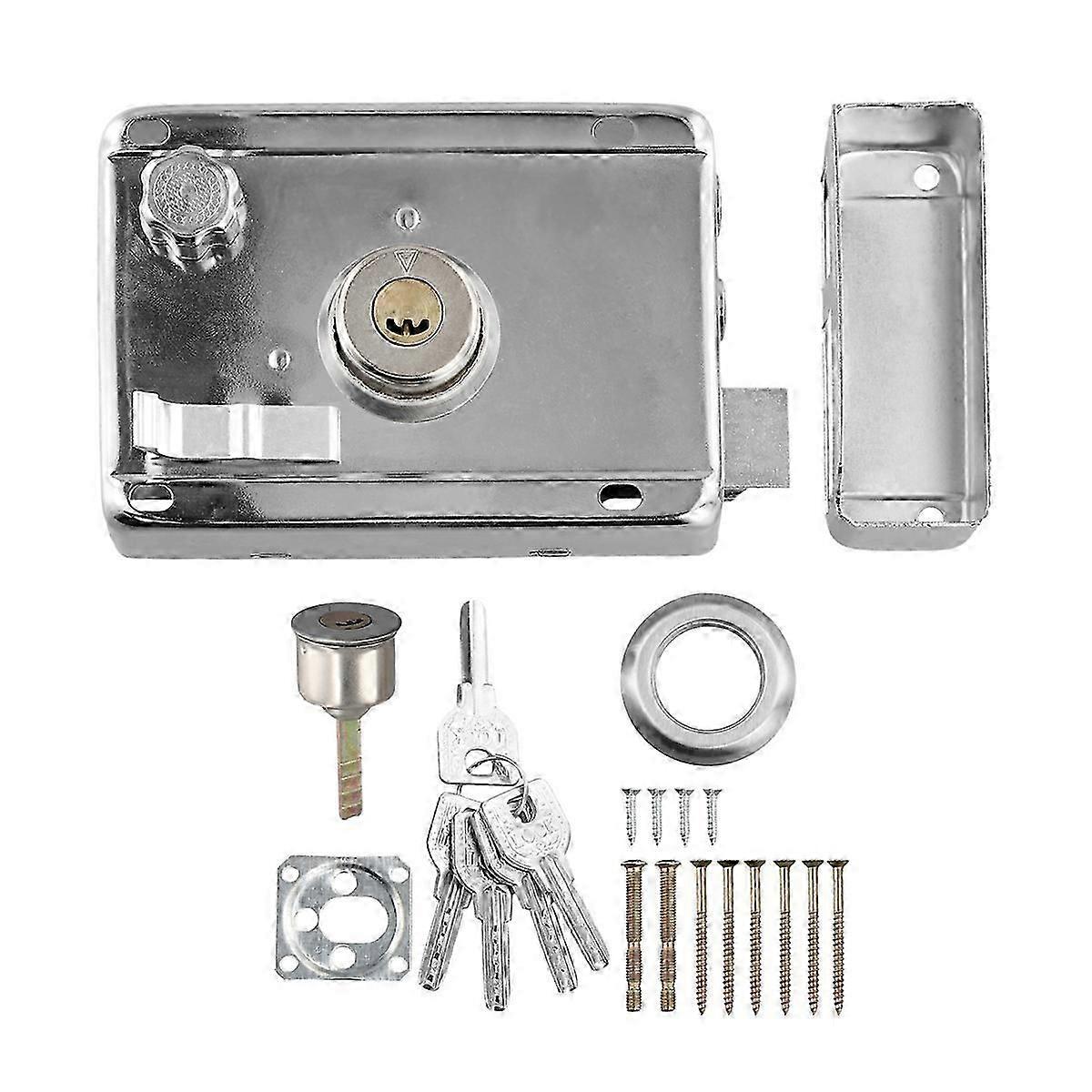 Exterior Door Locks Security Anti-Theft Lock Multiple Insurance Lock