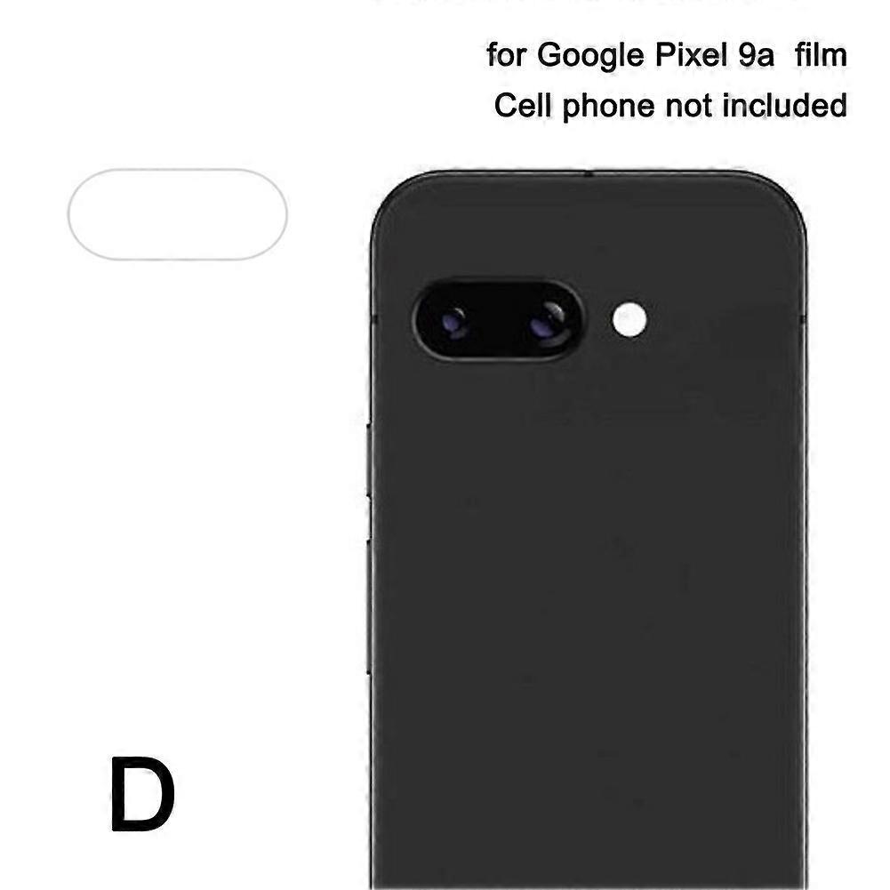 Transparent (D) for Pixel 9a$Applicable to Google Pixel 9a transparent/metal integrated lens film HD lens film camera sticker