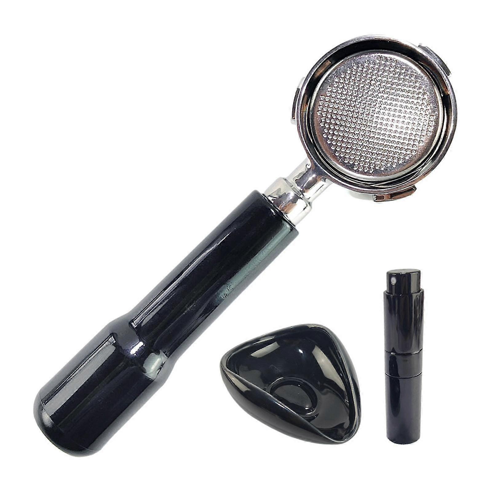 51mm Bottomless Portafilter Comfortable Grip Ergonomic Coffee Machine Accessories Replacement Suitable for Certain Brands EC680 EC820