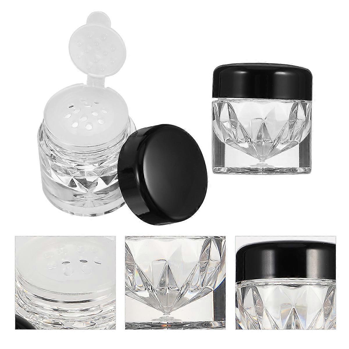 10pcs Empty Cosmetic Bottles for Storage Use Transparent Plastic and Glass Lightweight Travel