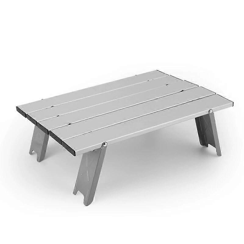 Folding Camping Table, Portable Aluminium Alloy Mini Table, Lightweight 4-Seat Outdoor Picnic, RV Travel and Fishing Use