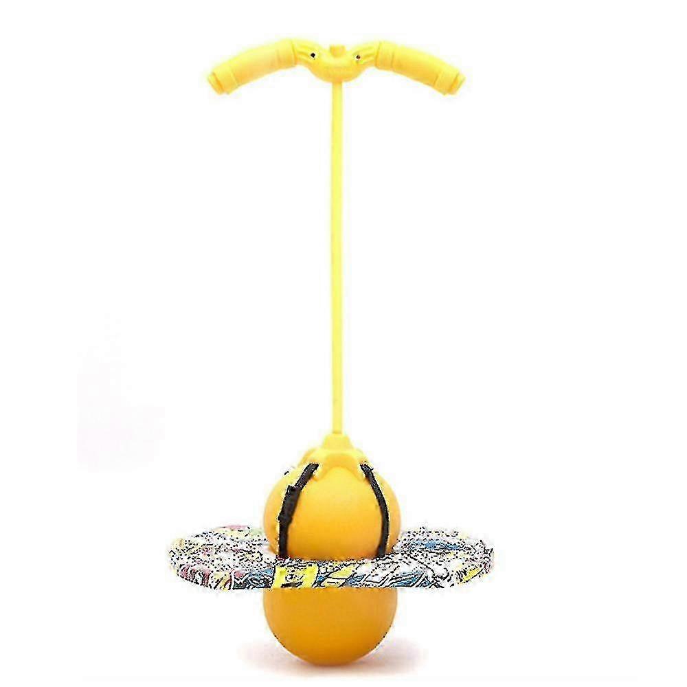 Jumping Ball Toy Balance Board With Exercise Bouncing Ball  Yellow