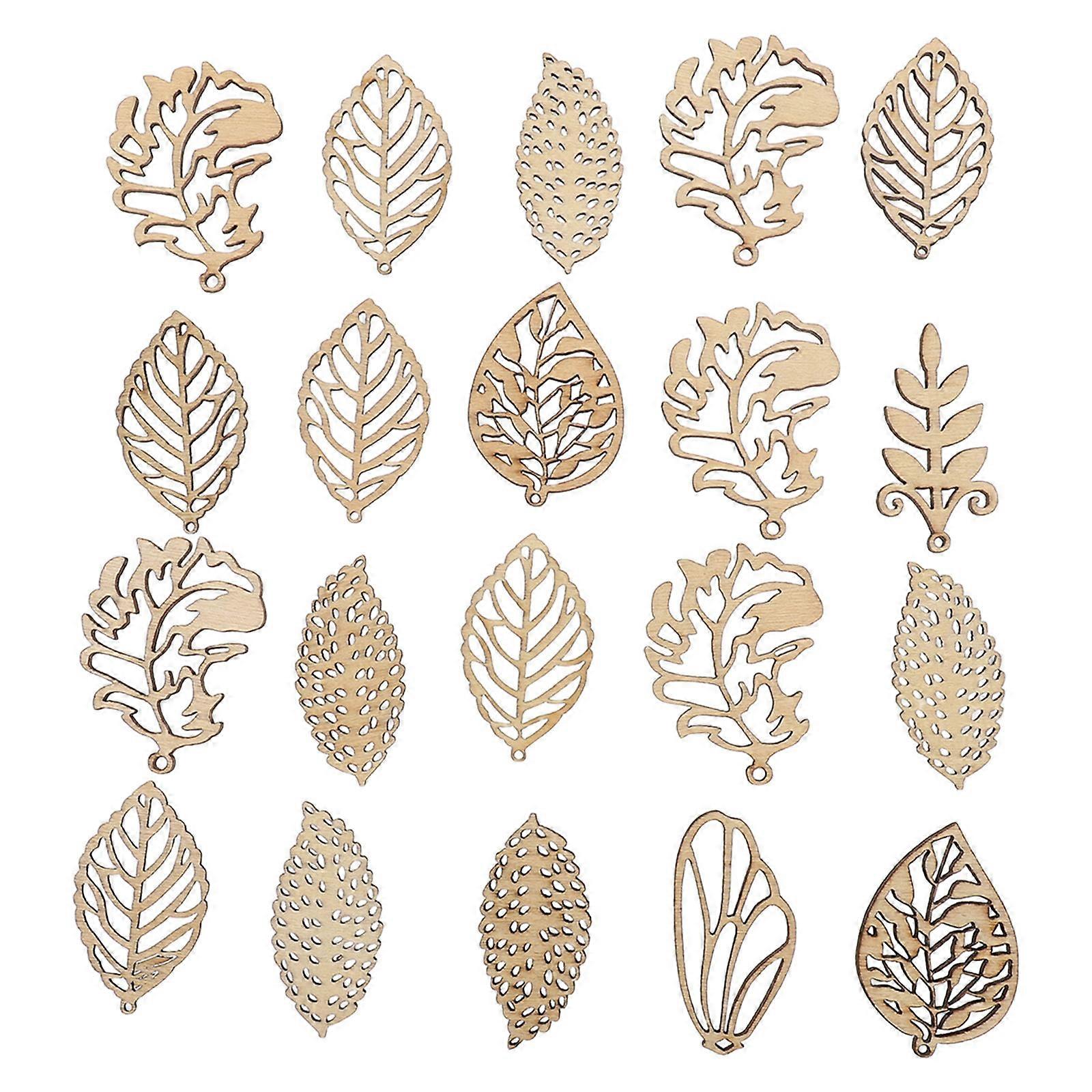 Wooden Hollow Leaves for DIY Enthusiasts, Versatile for Various Occasions