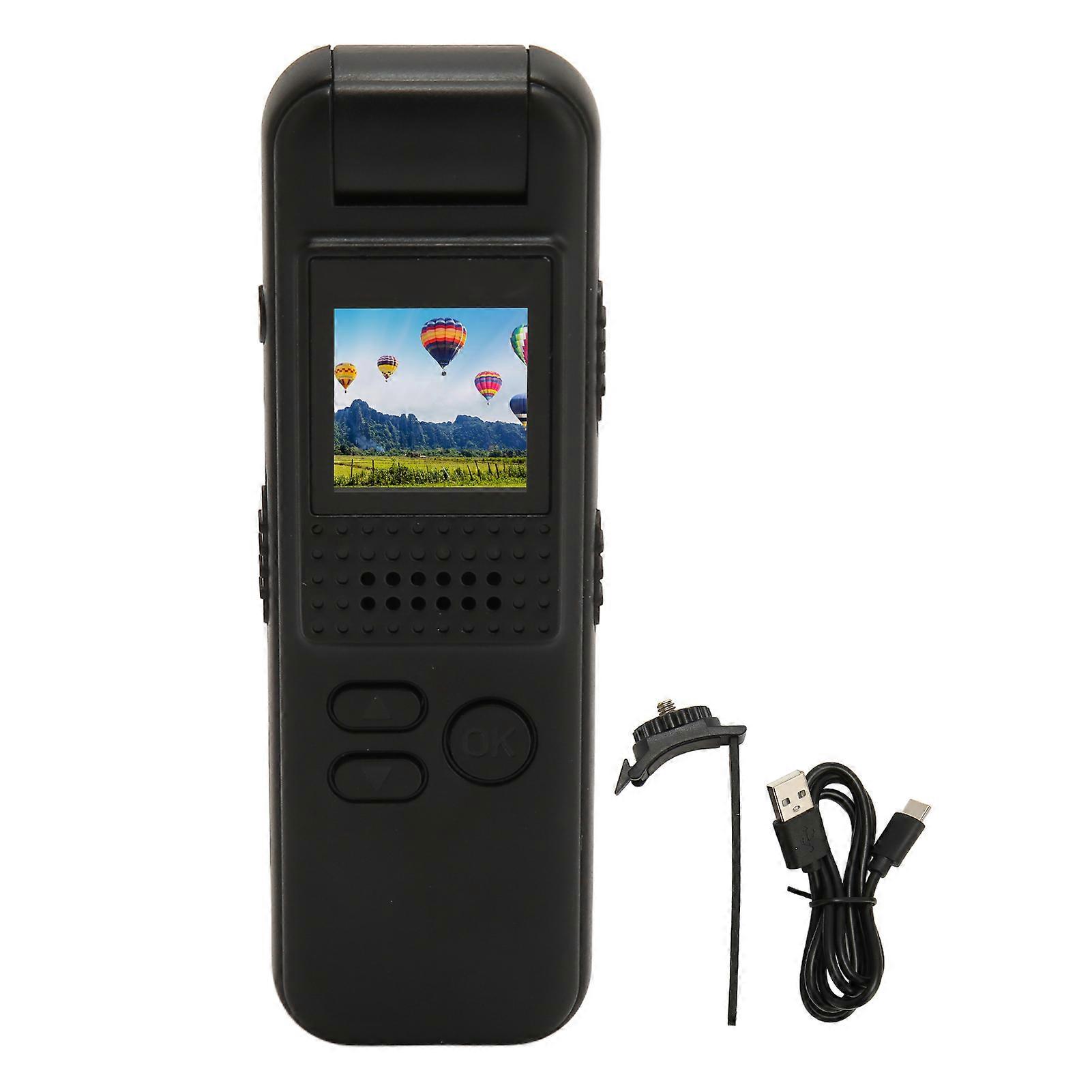 Body Worn Camera Full HD 1080P Magnetic Adsorption Mini Video Recorder with Night Vision Fill Light 1/4 Inch Nut Connector