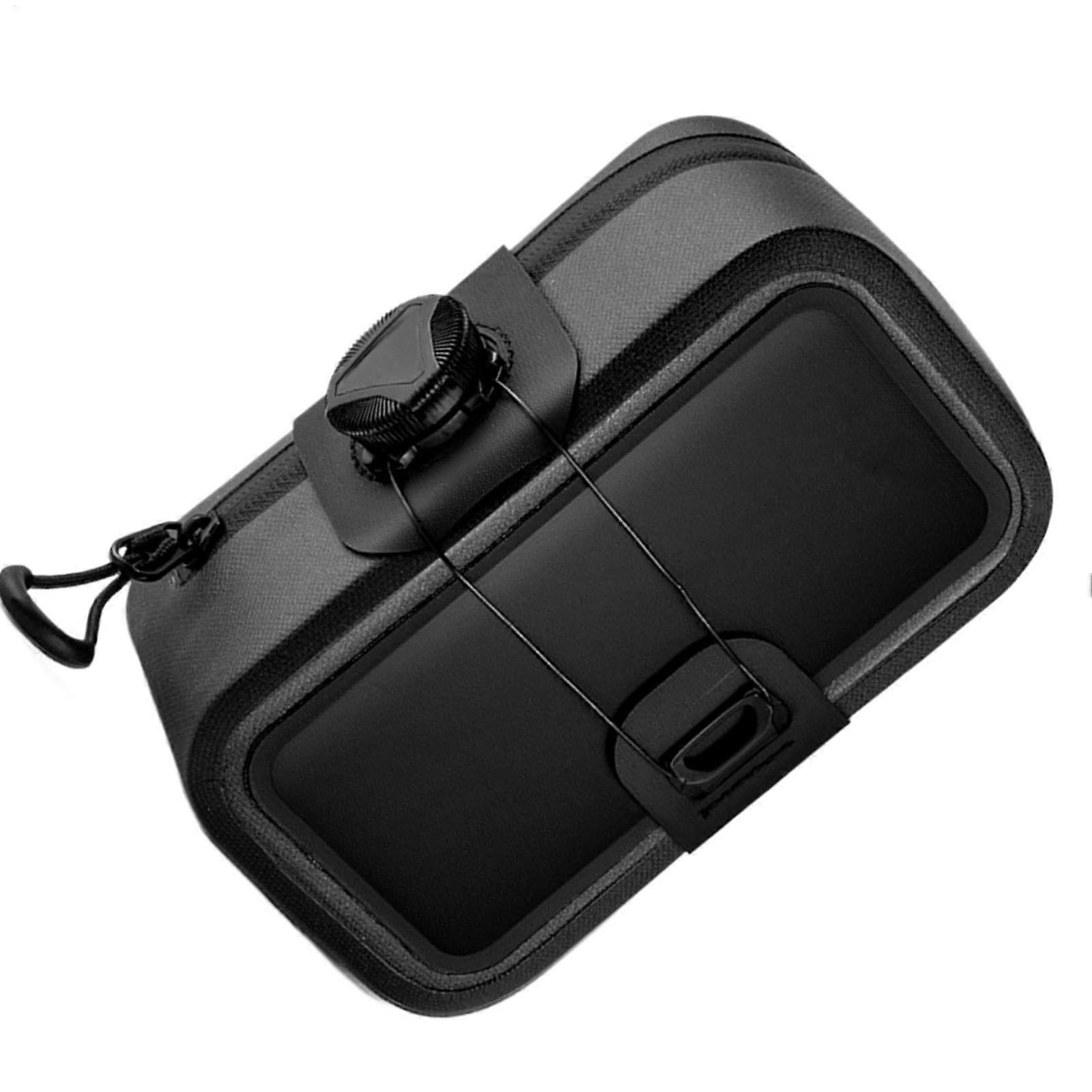 Bicycle Saddle Bag Underseat 0.5L Capacity - Lightweight MTB Accessory Black Underseat Mounting