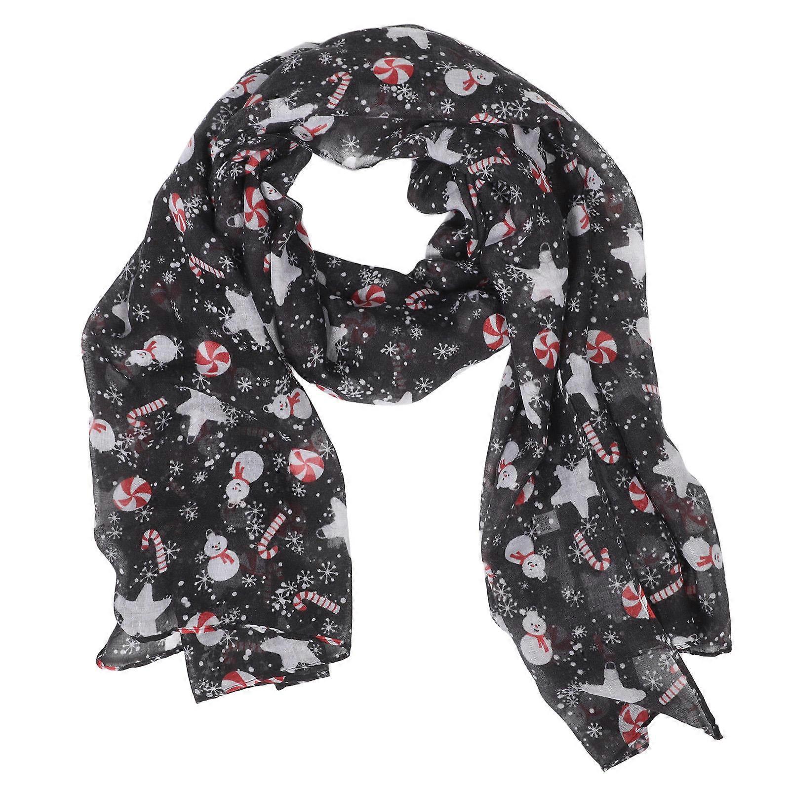 وشاح عطلة أزياء سيدة شال عيد الميلاد هدية متعددة الألوان 180x90 سم 1 قطعة