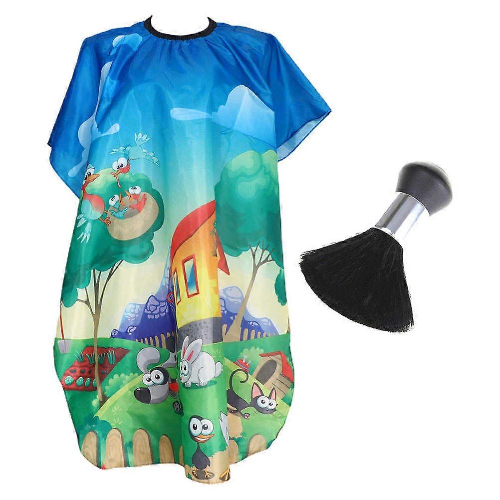 Kids Hairdressing Cape Professional Salon Use Home Use 120x70cm Assorted Color Water Resistant 2Pcs
