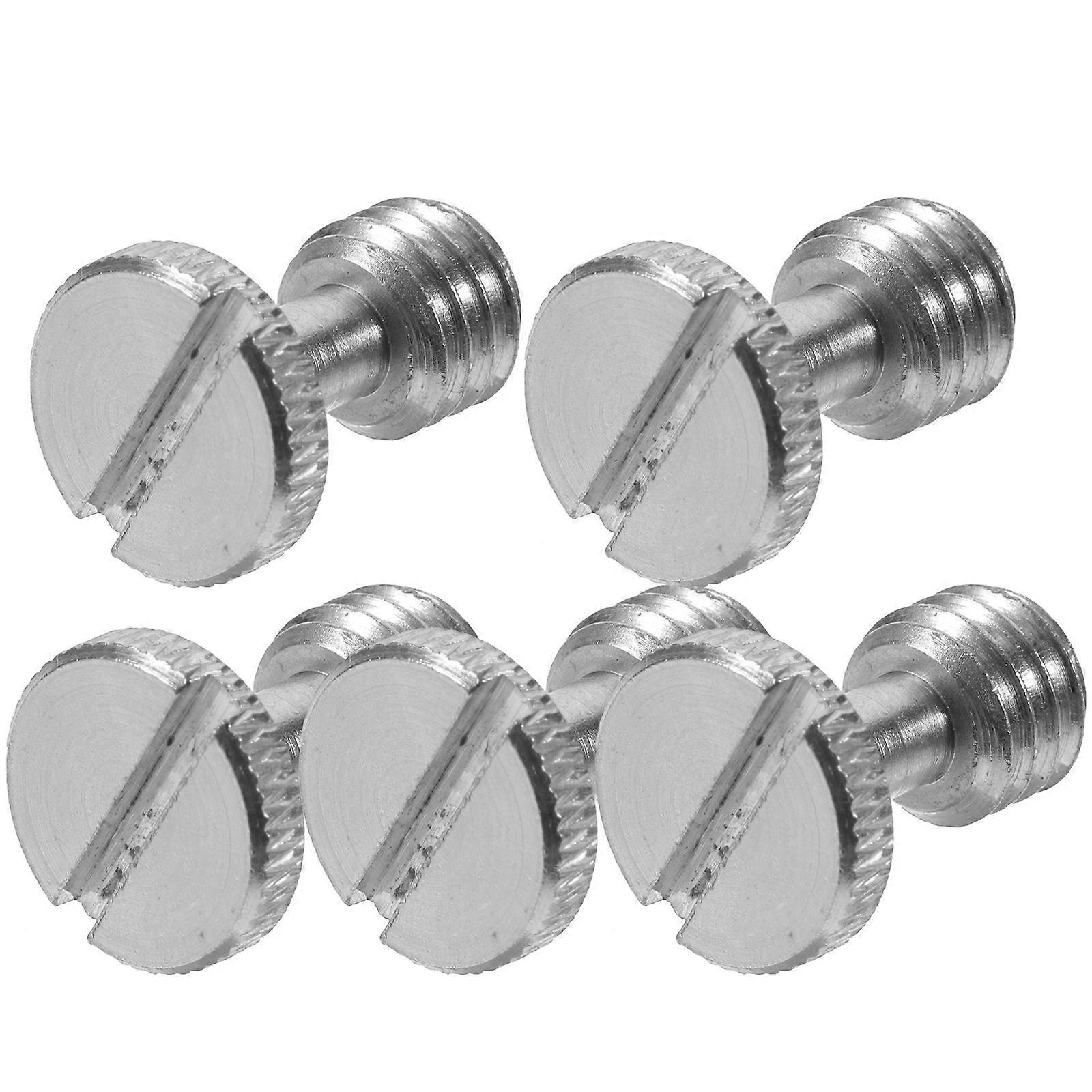 Tripod Threaded Adapter Thumb Screw Mount Accurate Installation Silver D-Ring For Photographers 5Set