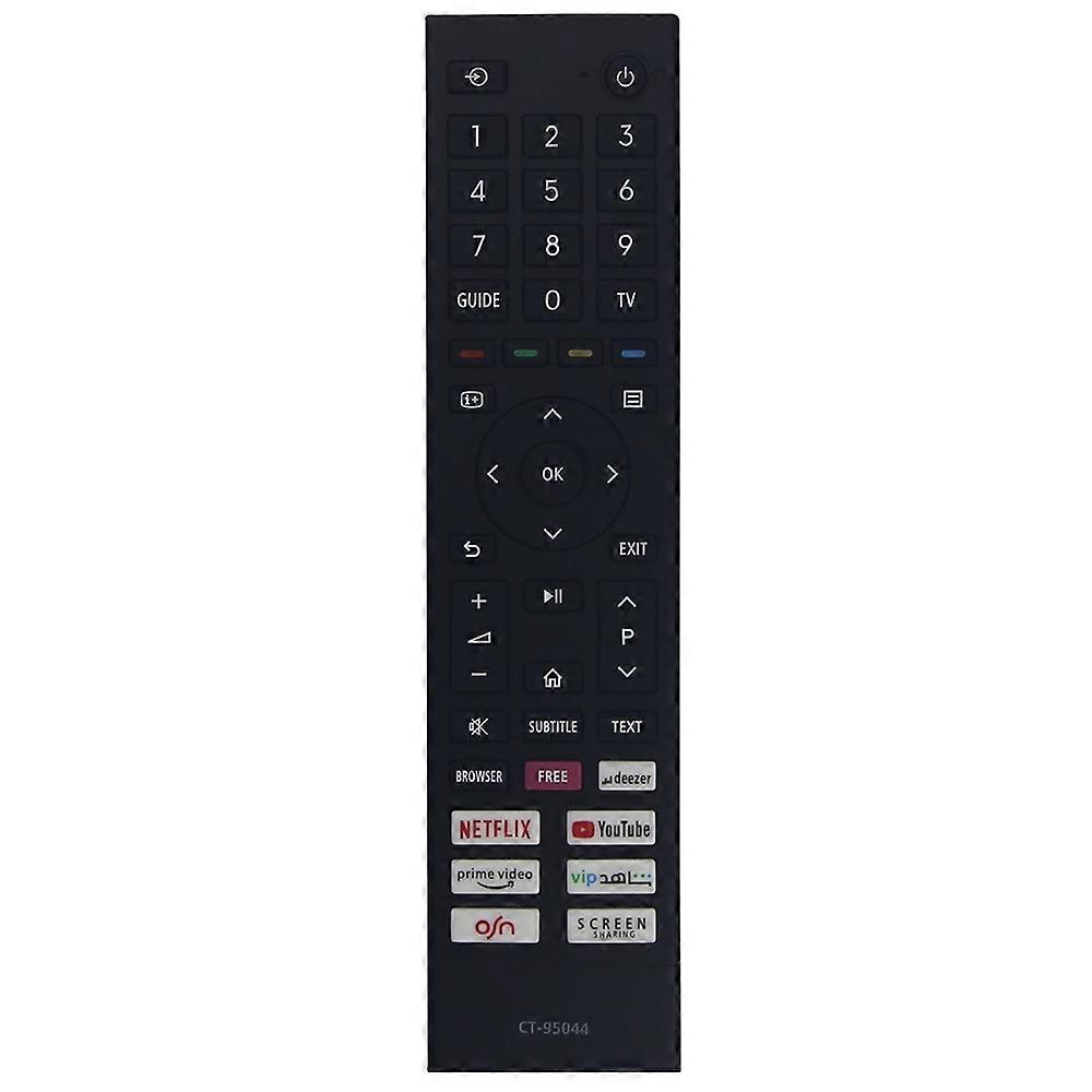 y0x CT-95044 For Toshiba Television Remote Control Ergonomic TV D2e Controller