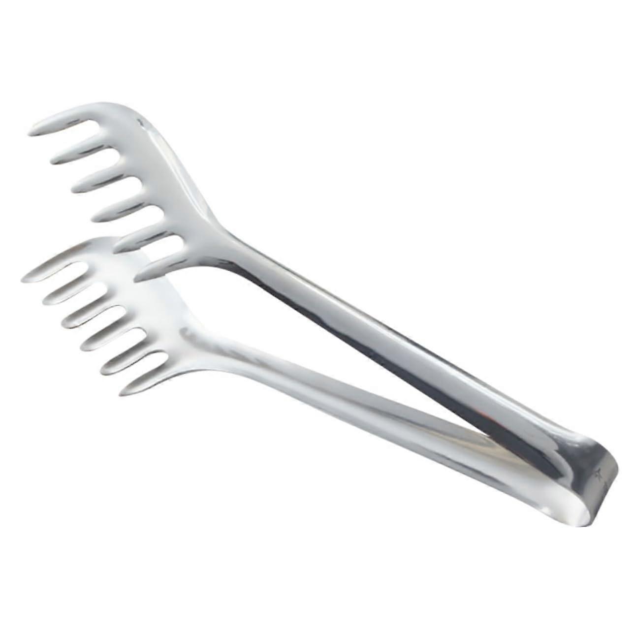 Spaghetti Ergonomic and Sturdy Serving Tongs for Pasta and Food Stainless Steel for Buffets and Easy to Clean