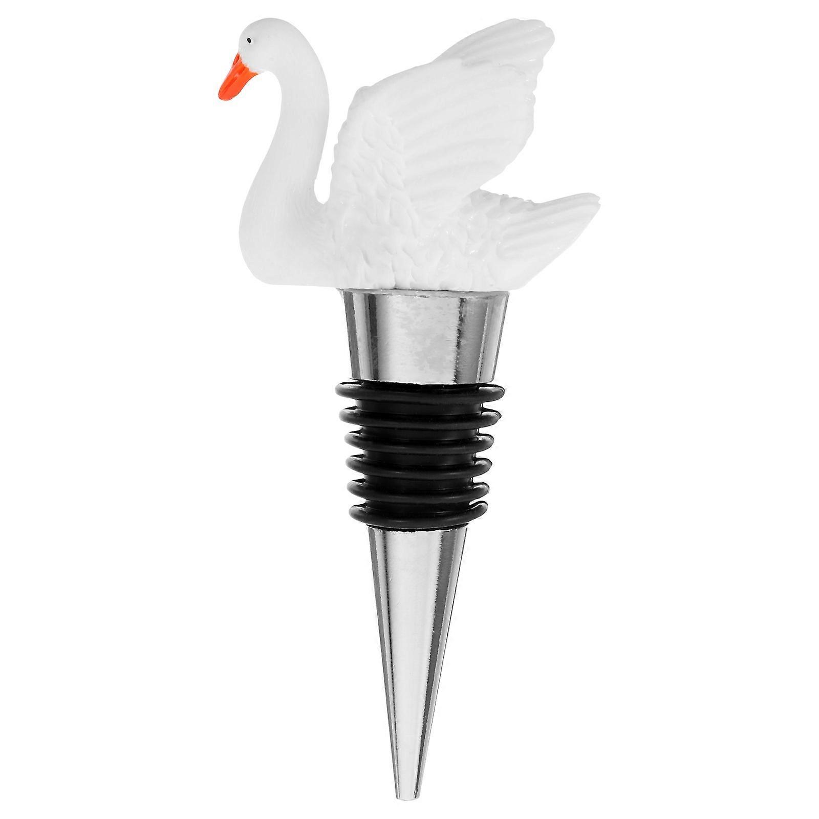 Decorative Wine Stoppers Halloween Party Use Airtight Seal Extend Shelf Life White Color 1Set