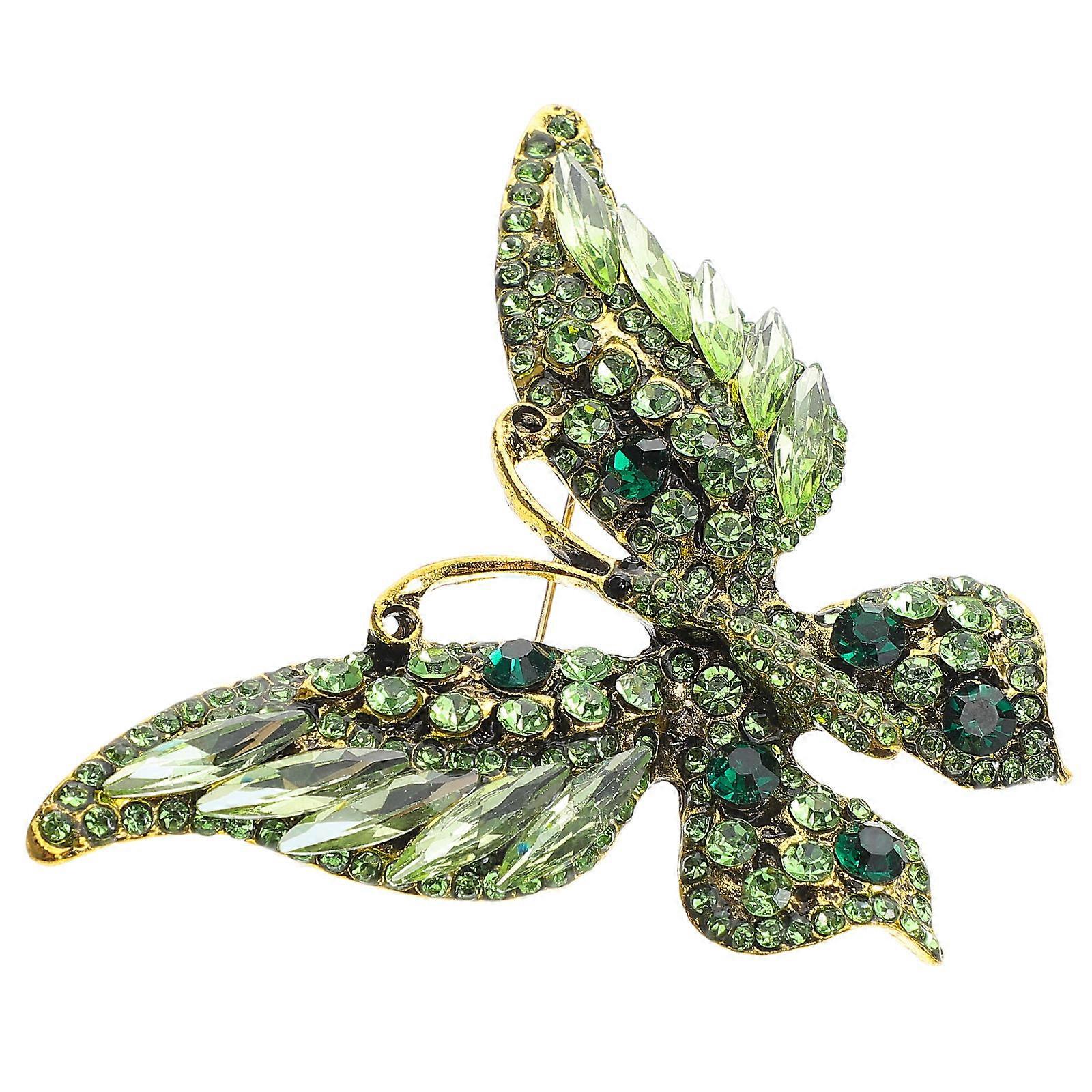 Here's a polished product description for your **Sparkling Rhinestone Butterfly Brooch Pin**:
**Sparkling Rhinestone Butterfly Brooch Pin –