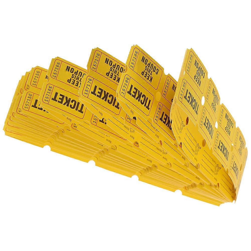 200pcs Raffle Tickets Paper Game Draw Tickets for Events Carnivals Party Supplies