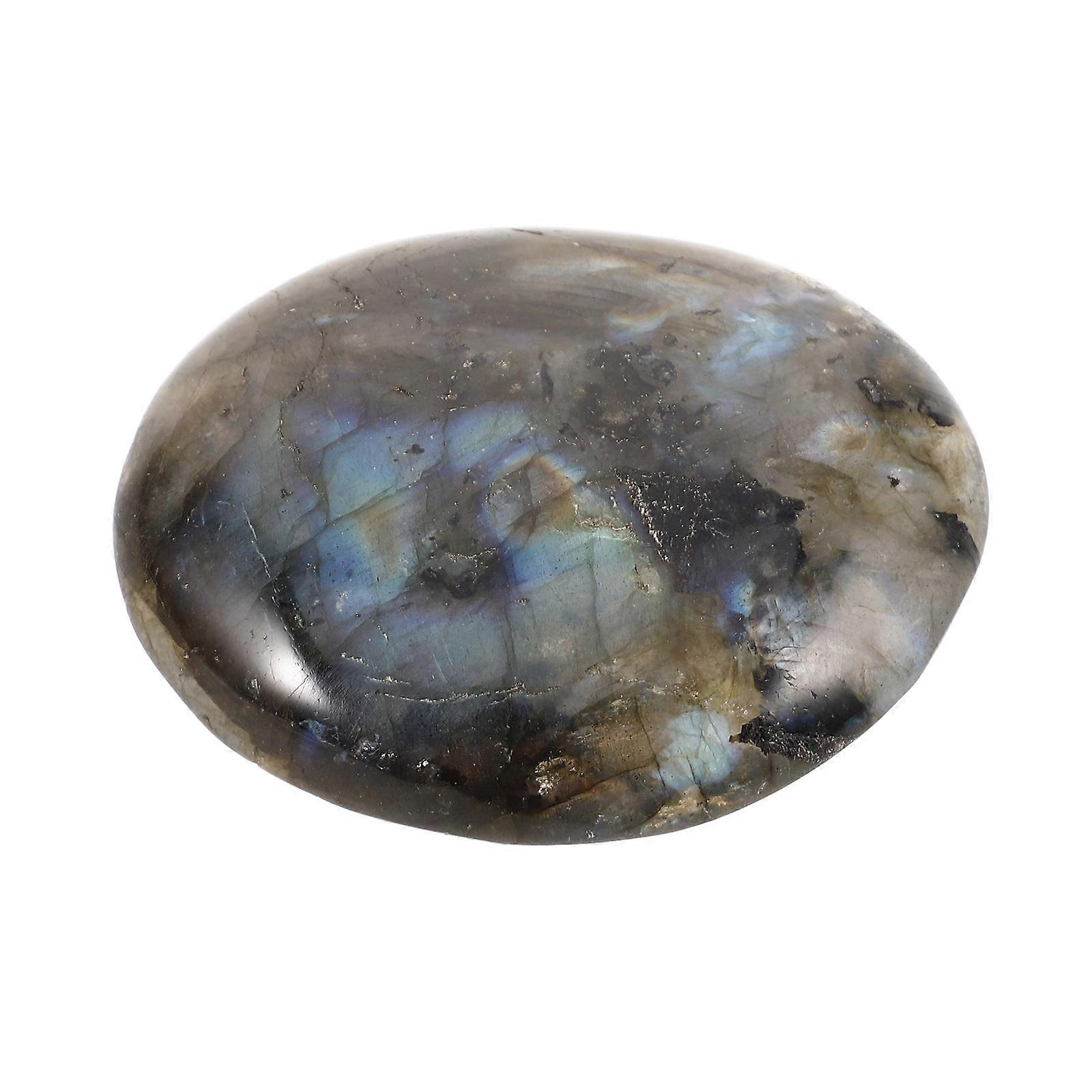 Stones Labradorite Crystal Stones Blue Unique Shape Palm Stone Meditation Aid 1Pack