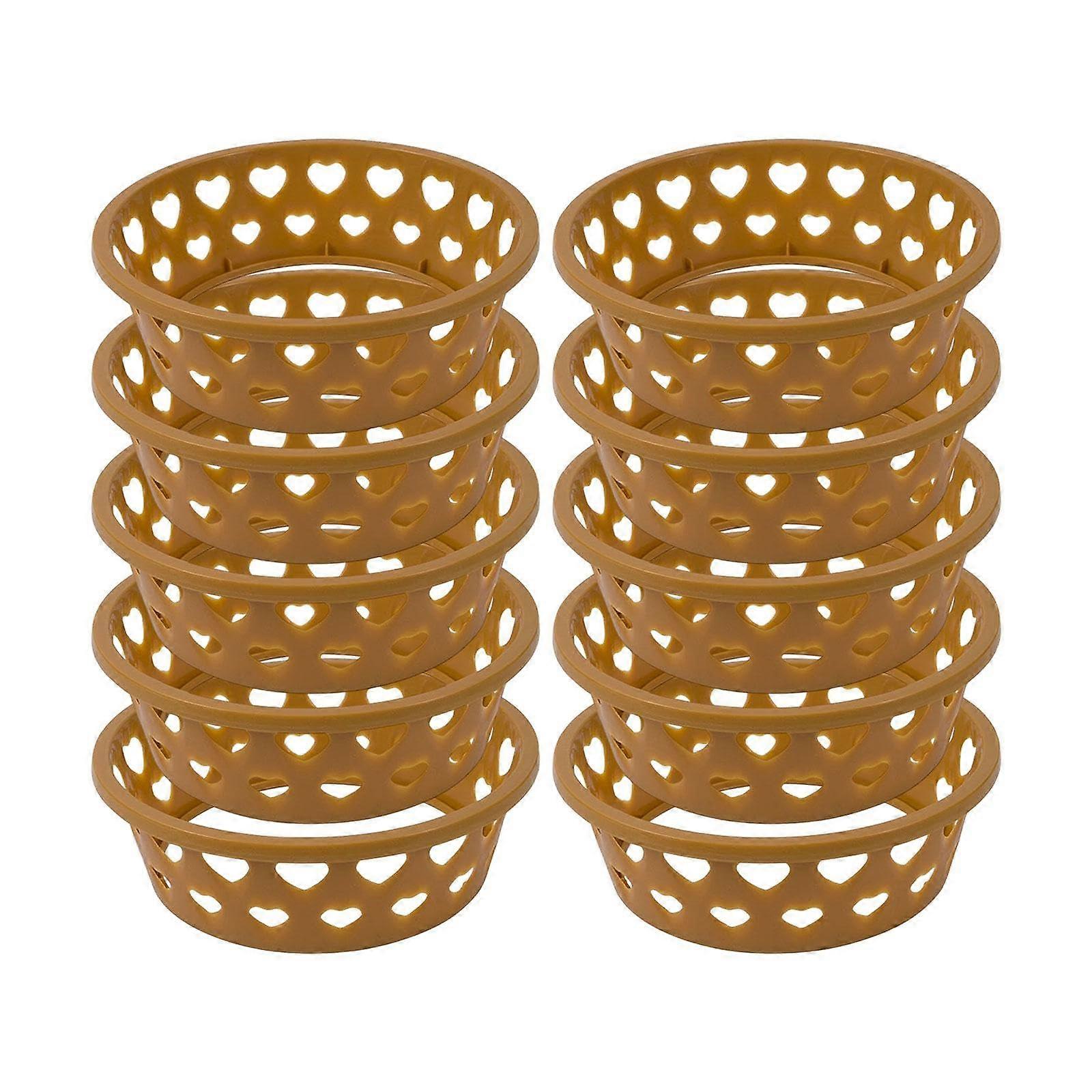 10x Obst Display Rack Wasser Halter Platzsparende Feste Basis Wiege fr Kche Braun Ref: 1014